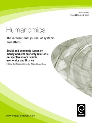 cover image of Humanomics, Volume 22, Issue 1